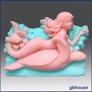 Mermaid Tortella - Detail of high relief sculpture - Soap/clay silicone mold
