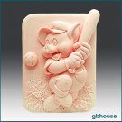 2D silicone Soap/polym​er/clay/co​ld porcelain mold – Piggy at the Plate