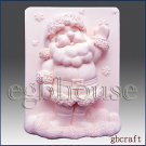 2D Silicone Soap Mold - Snowflake Santa - buy from original designer and maker