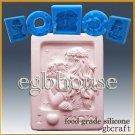 2D Silicone sugar/fondant/chocolate Mold - Mother holding her child in moonlight 2D Silicone sugar/fondant/chocolate Mold - Mother holding her child in moonlight
