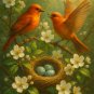 Birds and Nest Silicone Mold – 2D Round Floral Relief Soap Mold for Handmade Soap, Wax, Resin
