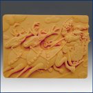 Rudolph and Santa Sleigh Silicone Mold – 2D Christmas Scene Soap Mold for Handmade Soap