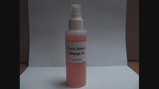 Cherry Body And Massage Oil- 5 oz.