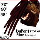 1pair 48" Round ~ Dark Brown Kevlar Work Boot Hiking Laces ~ Shoe lace TUFF LACE