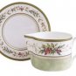 FItz & Floyd Winter Holiday gravy boat and stand NEW!