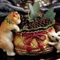 FItz & Floyd Winter Holiday Santa - Tidbit Dish NEW