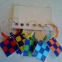 Quilt block wine charms