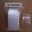 PLASTIC BAG 1X1 nini zip lock clear small item poly 100