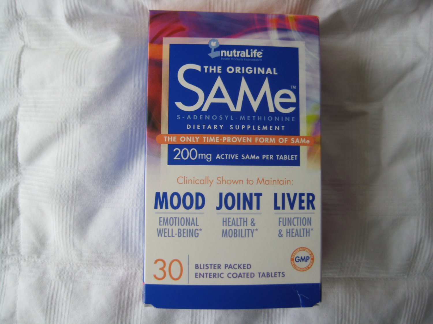 NUTRALIFE THE ORIGINAL SAMe DIETARY SUPPLEMENT