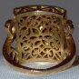 Antique 18k diamond ring Victorian mine cut 1 carat diamond, solid yellow gold