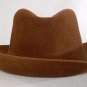 Borsalino felt fedora hat 7 Brown fur felt 22" SEXY