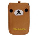 PU Leather Rilakkuma Protective Pouch Bag Case for iPhone HTC Samsung Mobile Phone