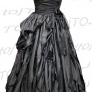 Strapless/One shoulder A-line evening dress-CH001