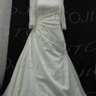 Medium Sleeves A-Line Wedding Gown-CH0028