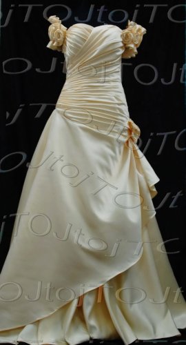 Strapless mermaid evening dress-CH0512