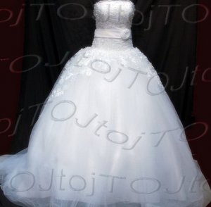 Strapless ball gown wedding gown-Har30