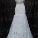 Cap sleeves mermaid wedding gown-Har32