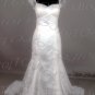 Cap sleeves sweet heart mermaid wedding gown-CWWG400