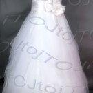 Strapless A-line wedding gown-WG930