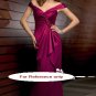 Off shoulder sheath evening suit-6218