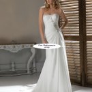Strapless sheath wedding gown-1412