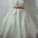 Strapless short ball wedding gown-84656