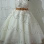 Strapless short ball wedding gown-84656