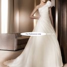 One shoulder A-line wedding gown-Alcazar
