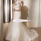 One shoulder A-line wedding gown-Arpa