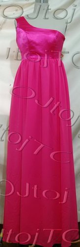 One shoulder empire evening dress-HarBD1