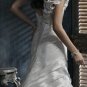 Strapless A-line wedding gown-1372