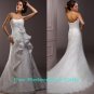 Strapless A-line wedding gown-1360