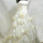 Strapless A-line medium train wedding gown-0466