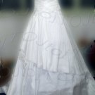 Strapless A-line medium train wedding gown-0413