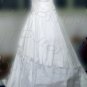 Strapless A-line medium train wedding gown-0413