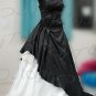 Strapless A-line medium train wedding gown-0413