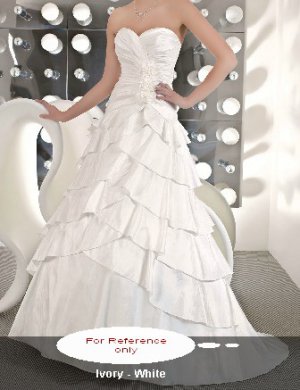 Sweet heart A-line wedding gown-WG809
