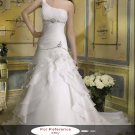 One shoulder mermaid wedding gown-WG814