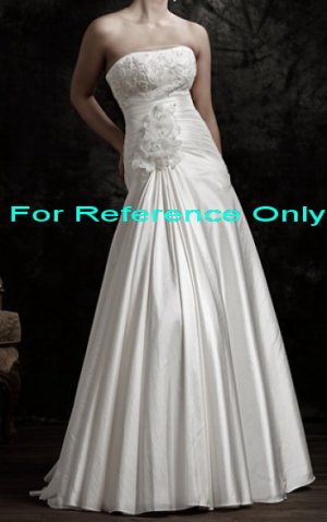 Strapless mermaid wedding gown-WG817
