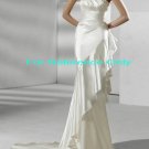 One shoulder mermaid wedding gown-WG818