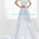 Strapless A-line wedding gown-WG821