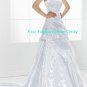 Strapless A-line wedding gown-WG821