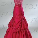 Strapless mermaid evening dress-P5548