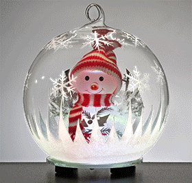 Color-Changing Snowman Globe