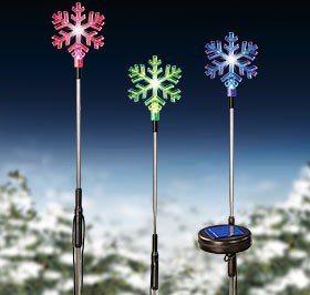 Solar Powered Snowflakes