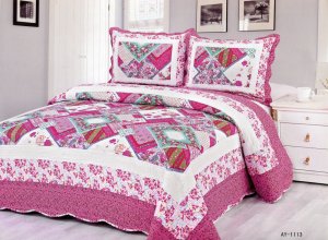 4pcs purple tone multi color bedding set AY-1113