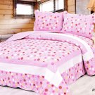 4pcs pink color bedding set AY-1130