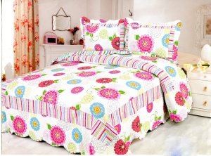 4pcs multi floral bedding set AY-1155