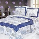 4pcs blue floral bedding set AY-1156