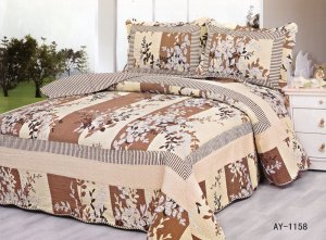 4pcs brown color bedding set AY-1158